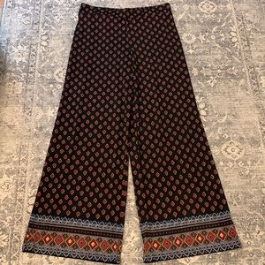 Sharagano Soft Pants — Black, Orange & Blue 🖤